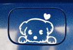 Pet Cute Dog Cartoon Window Decals Funny Animal Vinyl Long Time Use