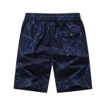 Oem Factory Manufacturer Custom Logo Beach Shorts Mens 100% Cotton Elastic Waist