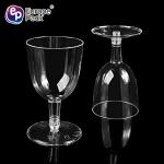 Hot selling 5oz transparent disposable goblet plastic cocktail cups