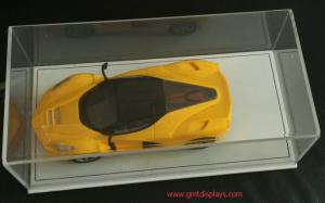 China New Design Acrylic Model Car Display Box  Perspex Toy Display Case W/ PU Bottom Plexiglass Display Box on sale
