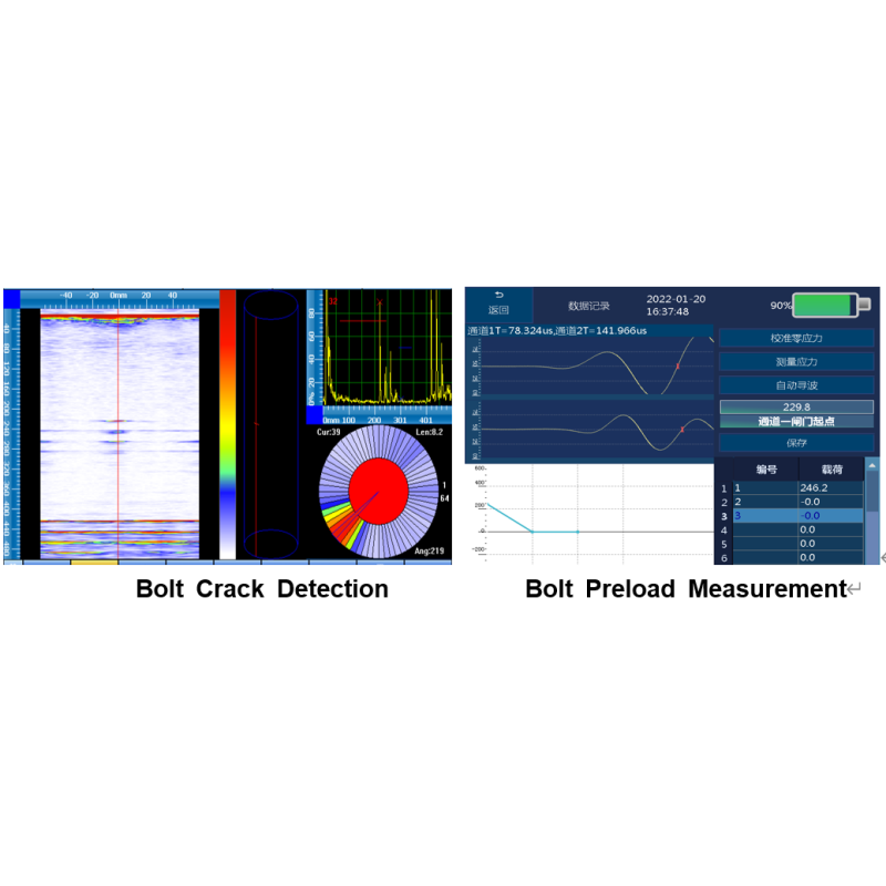 Multifunctional Phased Array Tester PA30-S for Detection of Bolt Cracks and Fastener Stress