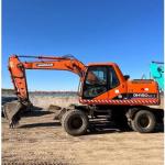 Good Quality Original Korea Doosan Dh150w-7 150w Wheel Excavator Doosan 15 tons