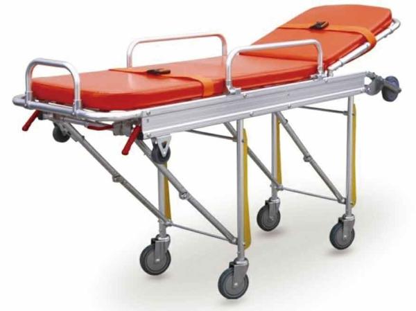 Aluminum Alloy Foldable Ambulance Stretcher Patient Transfer Height And Back