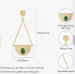 Earring Sets for Multiple Piercing | 14K Gold Plated Studs Earrings and Hoops