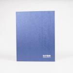 Custom Logo Blue Clamshell Storage Boxes Gift Book Shape Packaging Box With EVA