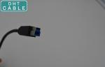 Robust Industrial Camera USB Cable , Black / Purple USB 3.0 A To B Camera Data