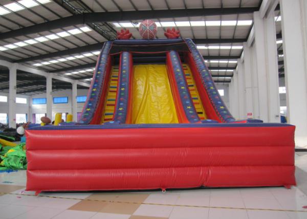 Spiderman inflatable dry slide Marvel super spiderman red classic cartoon