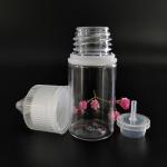 Childproof PET Plastic E Liquid Bottle Square for Accurate E Juice Mixing
