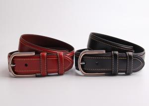 Wholesale FK11631 Genuine Mens Real Leather Belts Customized With Colorful Stitching from china suppliers