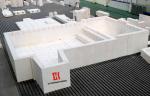 Refractories AZS Fused Cast Block Light Yellow With High Strength