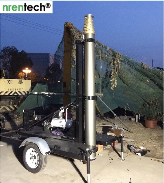 15m mast trailer mounted