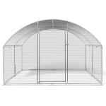 Large Chicken Coop Walk-In Metal Poultry Cage House Rabbit Habitat Cage Spire