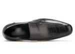 Durable Men Formal Dress Shoes Spring / Autumn Comfortable Mens Black Slip On