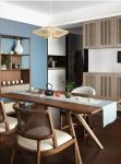 Ashwood Frame Nordic Design Modern Solid Wood PU Leather Rattan Dining Room