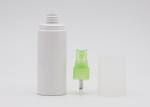 60ml 100ml Flat Shoulder Overcap Plastic Free Spray Bottle White PET Material