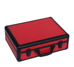 Wholesale Red Aluminum Tool Case With PU Leather Display And Packing Tools Light Weight from china suppliers