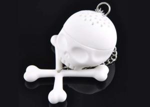 Wholesale 100% Food Grade Skeleton Skull Shape Tea Bag Strainer / Unique One Cup Tea Infuser from china suppliers