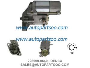 Wholesale 228000-0640 228000-2120 - DENSO Starter Motor 12V 2KW 10T MOTORES DE ARRANQUE from china suppliers