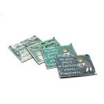 Vintage Style Decorative Metal Plaque Signs 15 X 12 X 0.1 Cm ISO Approved