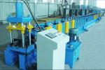 Heavy Duty Door Frame Roll Forming Machine , Door Guide Rail Roll Forming Line