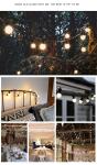 LED G50 Outdoor String Patio Lights with Shatterproof Bulbs Weatherproof