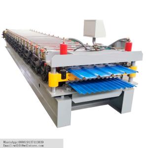 Wholesale Double Layers Steel Sheet Roll Forming Machine Tile Forming Machine 7.5 Kw from china suppliers