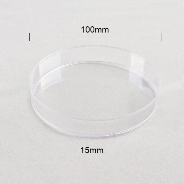100mm X 15mm Sterile Plastic Petri Dishes For Bacterial Growth With Agar