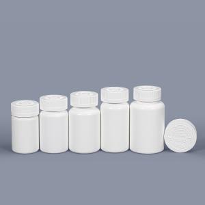 Wholesale Child-Proof Cap Round Bottle for Medicine Storage CRC Empty White Plastic Pill Bottles from china suppliers
