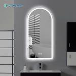 Arch Shape Modern Luxury Hotel Bathroom Decorative Round Wall Smart Mirror With