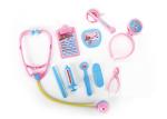 Soft Plastic Medical Pretend And Play Doctor Set 10Pcs Pack Blue Pink 2 Colors