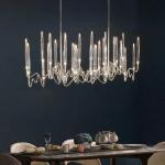 Post Modern Simple Creative Crystal Lamp Art Arrow Line Chandelier