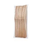 Disposable Degradable 16cm Wooden Spoon Primary Color Party Camping Easy To