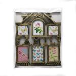 Eco Friendly Family Picture Frame Collage , Large Gold Picture Frames