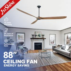 Wholesale Electric Power Source 220V DC Motor 88 Inch Wood Ceiling Fan with Smart Remote Control from china suppliers