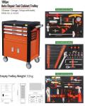 36in 3 Drawer Rolling Tool Cabinet Cart 106pcs High Grade