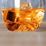 240ml / 8oz Round Bottom Whiskey Glasses With Iceberg Mountain Bottom