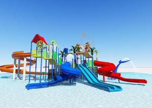 Wholesale Commercial Fiberglass Water Slides / Water Park Playground Equipment Easy Installation from china suppliers