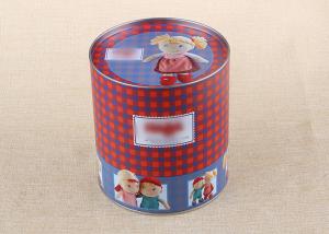 Wholesale Custom Print Toy Gift Cardboard Paper Composite Can Packaging With Iron Lid from china suppliers