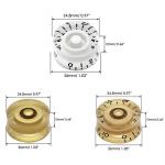 Electric Guitar Electric Bass Volume Tone Control Knobs Potentiometer Head ABS