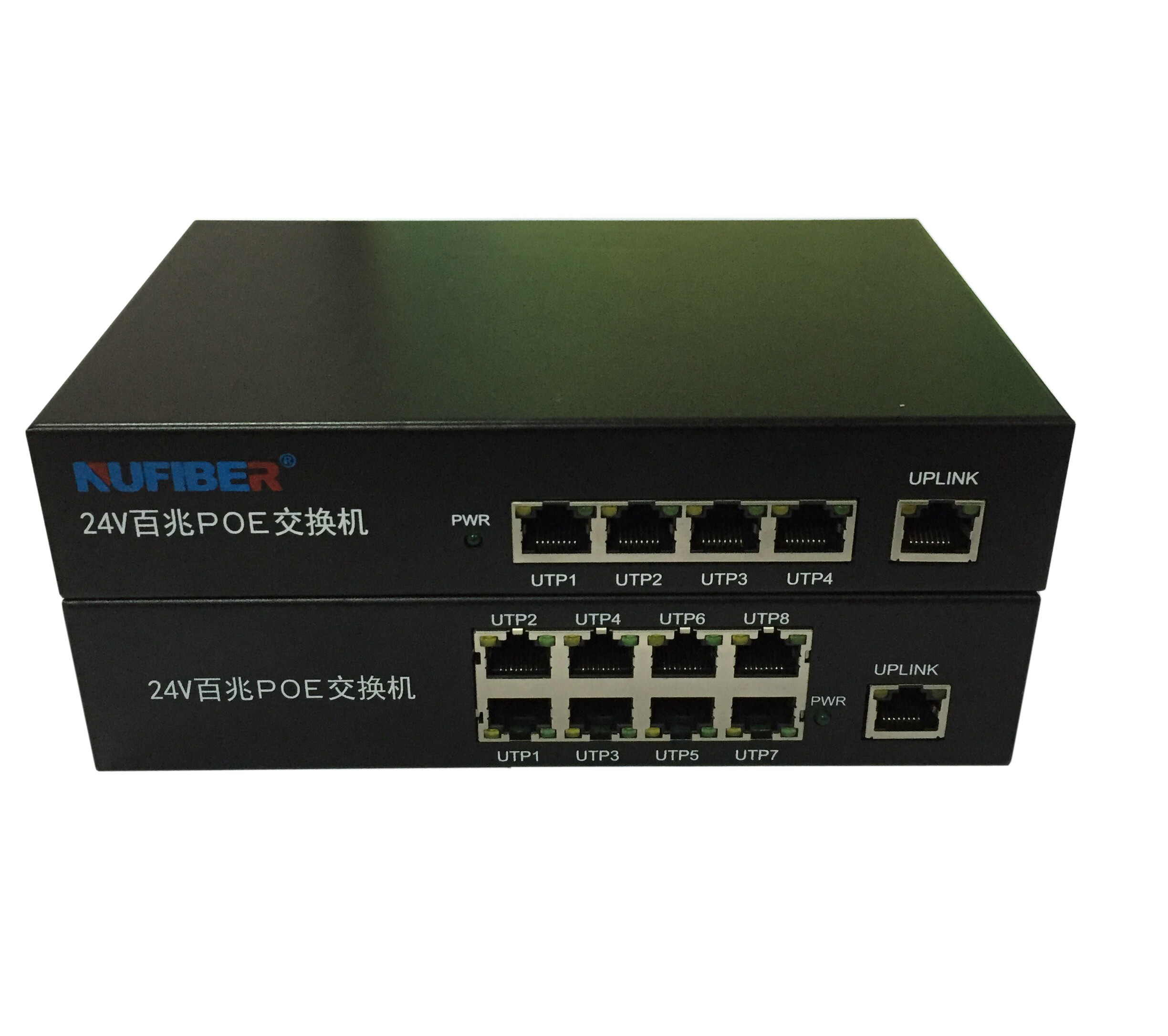 OEM ODM 24v Passive Poe Switch with 8 POE ports 1 Uplink port 10/100Mbps POE Powered Switch