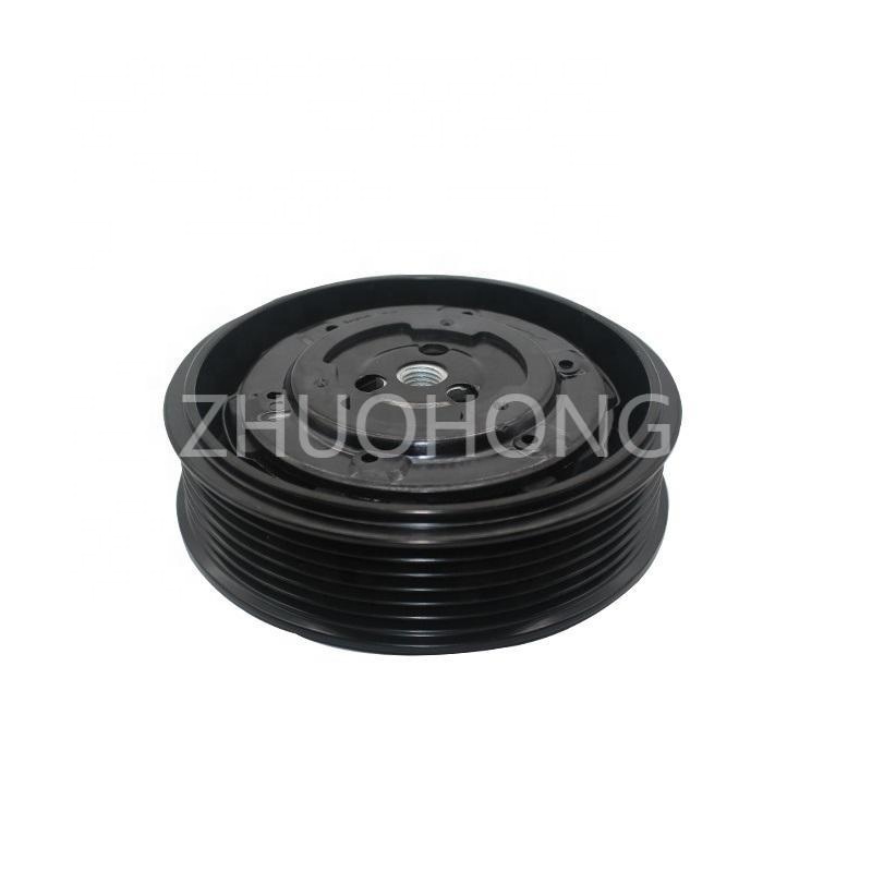 Auto AC Compressor Pulley Clutch Kit 6PK 115MM 12V for VW POLO CROSS 6R 2012- 1.4 1.6