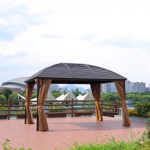 Wholesale Garden Morden Party Double Polycarbonate Roof Gazebo Rust Proof from china suppliers