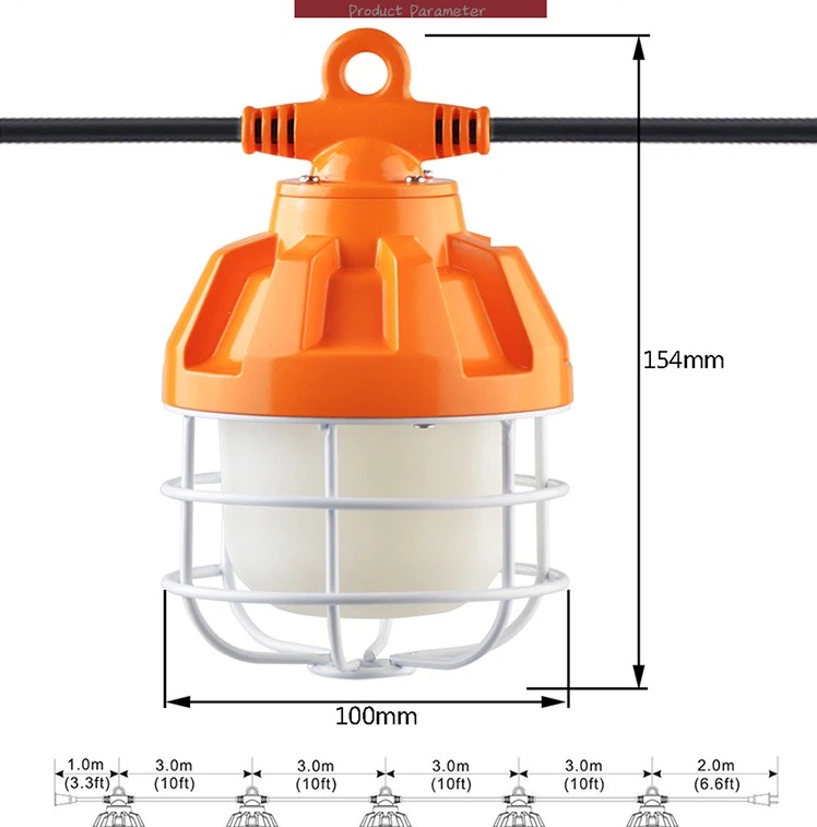 300W Industrial Construction Lights with IK07 protection IP 65 waterproofing technology