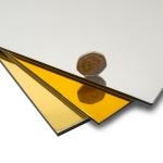 Mirror Polished Aluminum Panel 0.04-0.5mm Polyethylene Core 30%-70% Gloss 1220