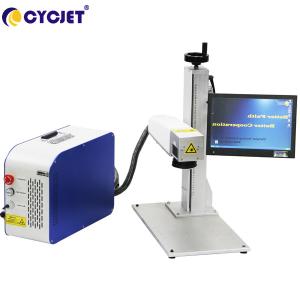 Wholesale Portable LF20 Fiber Laser Marking Machine High Precision For Steel Sheet from china suppliers