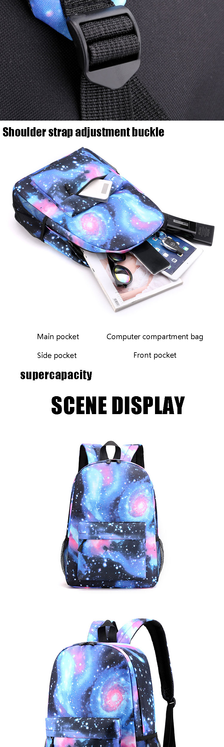 Customized Stylish Teenager Children Book Bag Personalized School Bags Backpack For Kid Girls Boys