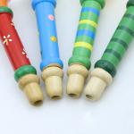Hot Baby Wooden Horn Whistle Musical Instrument Toys Kids Colorful