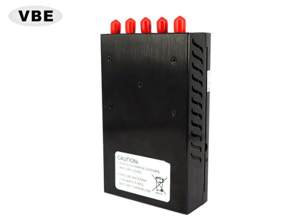 5 Bands 2.5W 27dBm Portable Phone Signal Blocker , Handheld Signale Jammer For