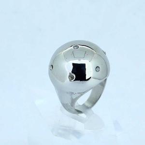 Wholesale Fashion 316L Stainless Steel Casting Clay CZ Stones Ring LRX413 from china suppliers