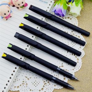 Wholesale Gel pen,Promotional gel-ink pen with cap,black rubber gel-ink pen, from china suppliers